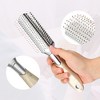 Unique Bargains Travel Wet Hair Detangling Brush Silver Tone 1 Pc - image 4 of 4