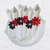 Big Dot of Happiness Jolly Santa Claus - Christmas Party Paper Napkin Holder - Napkin Rings - Set of 24 - 3 of 4