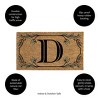 28" x 16" Monogram Coir Mat, Letter  "D" - 3 of 4