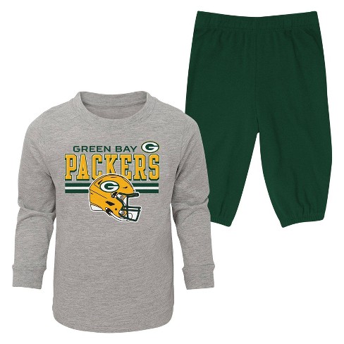 NFL Green Bay Packers Toddler Boys' 2pk Long Sleeve T-Shirt and Pant Set - image 1 of 3