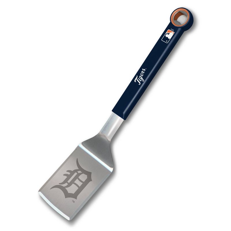 MLB Detroit Tigers Stainless Steel BBQ Spatula with Bottle Opener, 1 of 5