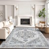 Abynow Medallion Floral Farmhouse Indoor Area Rug - 3 of 4