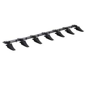 VEVOR Bucket Tooth Bar, 60'', Heavy Duty Tractor Bucket 7 Teeth Bar for Loader Tractor Skidsteer, 4560 lbs Load-Bearing Capacity Bolt On Design, Black - 1 of 4