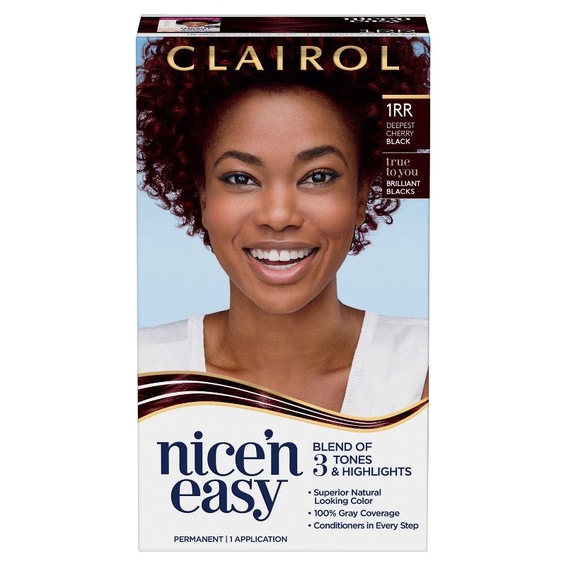 Clairol Nice'n Easy Permanent Hair Color Cream Kit - Red, 1 of 10