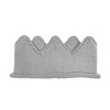 Wrapables Baby Boy & Girl Birthday Party Knitted Crown Headband Beanie Cap Hat, Gray - 2 of 3