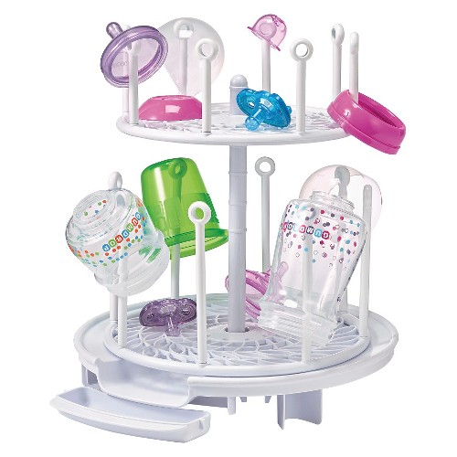 The First Years Spin Stack Drying Rack, Gray