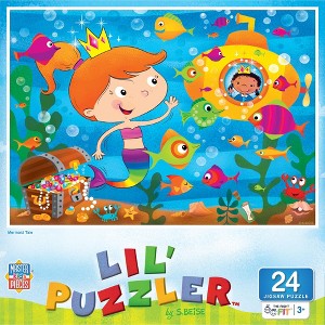 MasterPieces 24 Piece Jigsaw Puzzle for Kids - Mermaid Tail - 19"x14" - 1 of 4