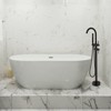 Cobbe Floor Standing Bathtub Faucet Vertical Bathtub Faucet with Handheld Shower and Tub Spout Matte Black - 2 of 4