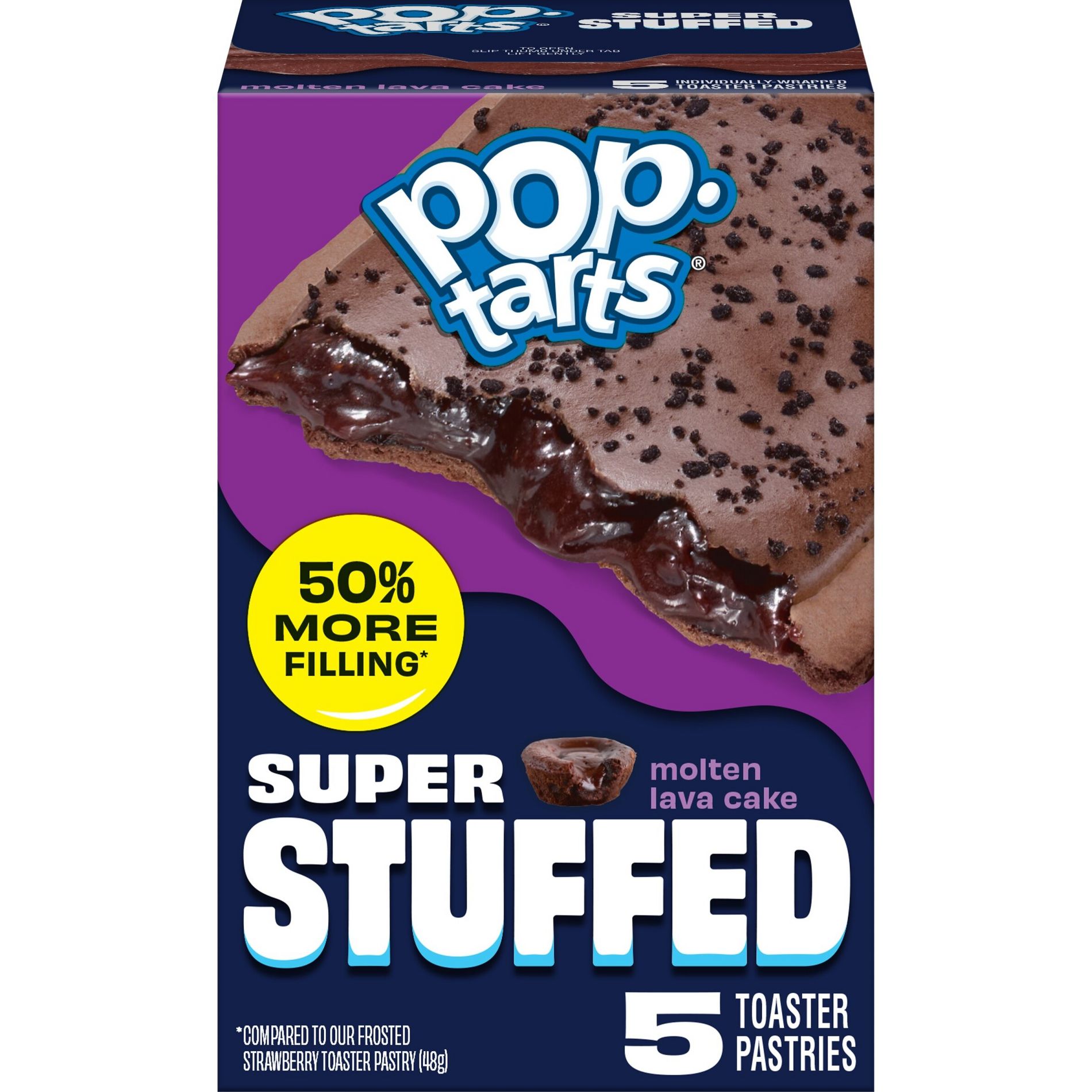 Pop-Tarts Super Stuffed Frosted Molten Lava Cake Toaster Pastries - 10.9oz/5ct