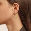 Hoop Earrings with Post for Women Daily Temperament Low Allergy Simple and Trendy Styles - 4 of 4