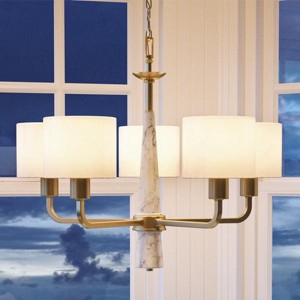 Urban Ambiance Luxury Cosmopolitan Chandelier,  21-1/2"H x 27"W,  Palladian Gold Finish, UHP2631 - 1 of 4