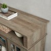 Runesay 58" Classic Gray Wash TV Stand with Cabinet & Open Shelves, Fits TVs Up to 65" - 4 of 4