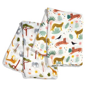 Jungle & Savanna Swaddle 2-Pack, Viscose From Bamboo - 1 of 4