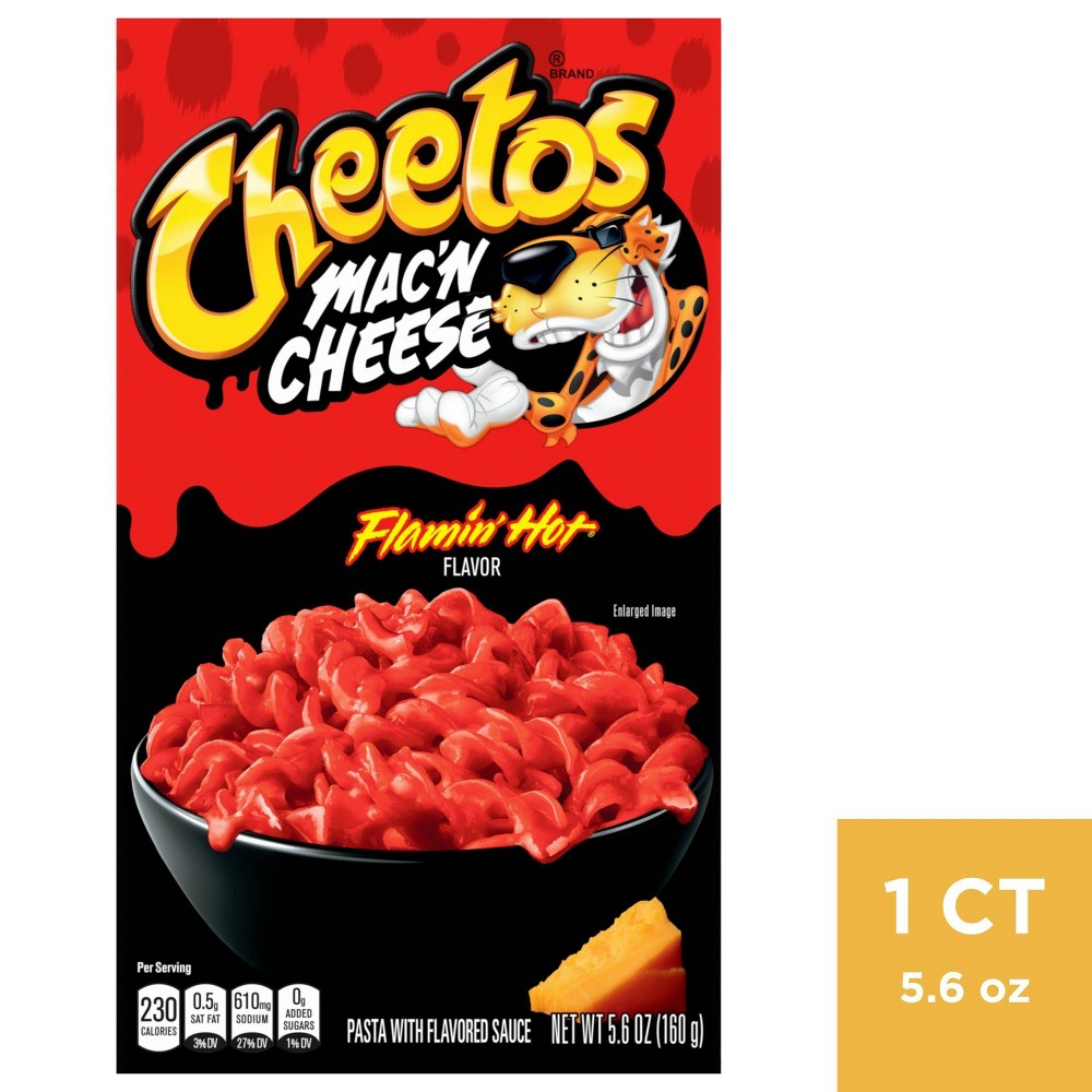 (Use by 11/07/2023)Cheetos Mac 'n Cheese Flaming Hot Flavor - 5.6oz , box for 12 