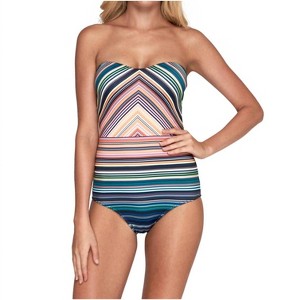 Women's Bandeau One Piece Swimsuit - Jets By Jessika Allen - 1 of 2