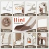 11-in-1 Toddler Slide Playset – Indoor & Outdoor Kids Slide with Basketball Hoop, Golf & Drawing Board (Beige & Rosy Brown, 54×62×39 in) - 3 of 4