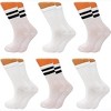 Women's Tennis Crew Socks – Extra Thin & Breathable – 6 Pairs – Cotton - 3 of 3