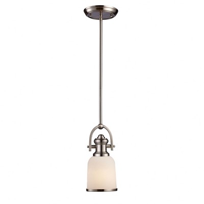 Elk Home Brooksdale 1 - Light Pendant in  Satin Nickel