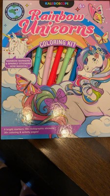 Hinkler Books Rainbow Unicorns Coloring Kit: Unicorns To Color, Craft ...