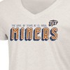 NCAA UTEP Miners Women's Oatmeal V-Neck T-Shirt - 3 of 3
