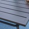 Outdoor Rectangle Steel Dining Table - Black - Captiva Designs: 6-Seater, E-Coating, Weather-Resistant - image 4 of 4