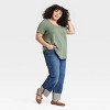Women's Short Sleeve Scoop Neck Drapey T-Shirt - Ava & Viv™ - 3 of 3