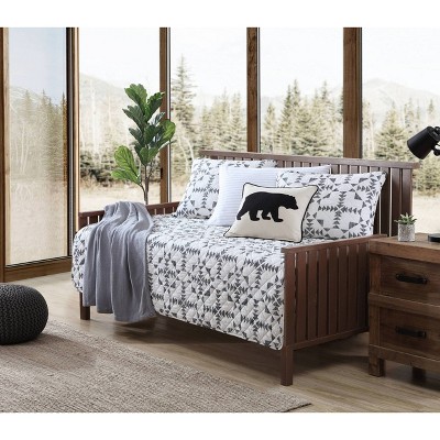 39" X 75" Arrowhead Daybed Quilt Bonus Set Charcoal - Eddie Bauer