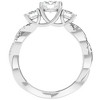 Pompeii3 1 1/4Ct Diamond & Moissanite Accent Engagement Ring in 10k Gold - 3 of 4