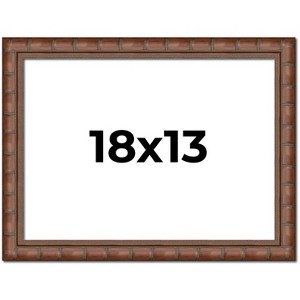 PosterPalooza | 18x13 Modern Bamboo Picture Frame, UV Acrylic, 5 Finishes - 1 of 4