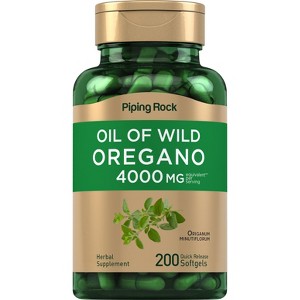 Piping Rock Oil of Oregano 4000 mg | 200 Softgels - 1 of 4