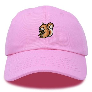 Dalix Squirrel Embroidered Cotton Dad Hat Casual Adjustable Baseball Cap for Nature and Animal Lovers Womens - 1 of 4