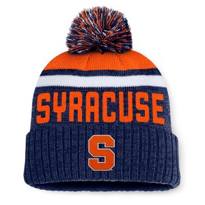 NCAA Syracuse Orange Humid Knit Cuffed Pom Beanie - 1 of 2