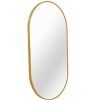 Vynxaria 20" x 28" Gold Metal Oval Mirror: A Touch of Whimsy and Elegance for Your Space - 4 of 4