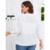 YESFASHION Womens Plus Size Summer Cardigan 3/4 Length Sleeve Sweaters Lightweight Casual Knitted Open Front Cardigans - 4 of 4