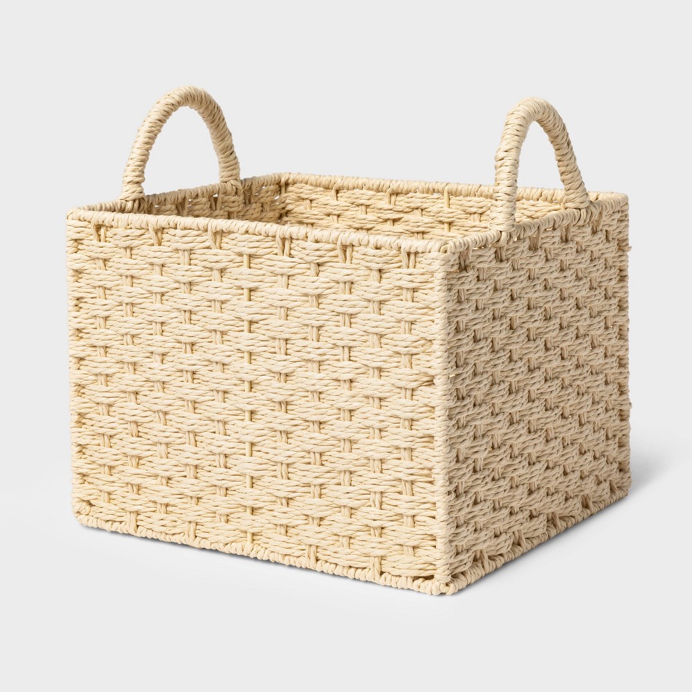 Rectangular Decorative Basket Natural - Threshold