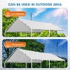 BestMassage Carport Canopy Tent Heavy Duty Car Port Waterproof Party Tent, White - 3 of 4