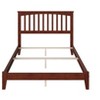 AFI Furnishings Mission Full Traditional Bed with Open Footboard and Turbo Charger in Walnut - 4 of 4
