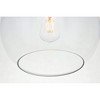 Elegant Lighting Baxter 1 Light Chrome Flush Mount With Clear Glass - 4 of 4
