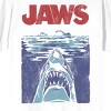 Jaws Franchise Vintaged 3 Color Iconic Poster on White Adult Crew Neck Short Sleeve T-shirt - 2 of 3