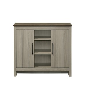 GlasFlength Utility Storage Cabinets Modern Console Table with Cabinet Storage Simple Design for Living Room Entryway, Gray, 15.5"*47"*29.5" - 1 of 4