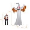 SEVOBAL 12ft Halloween Inflatable Ghost Decor Halloween Giant Ghost Set Quick-Inflate Durable Waterproof Patio Porch Atmosphere, White, 35"*22"*12" - 3 of 4
