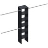 LOVMOR Wood Closet Organizer Starter Kit Tower with 3 Hang Rods - 2 of 4
