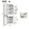 72" Tall Pantry Cabinet, Kitchen Pantry Storage Cabinets with 4 Door and 5 Adjustable Shelves, Wood Freestanding Cupboard with Drawer, Food Pantry B - 4 of 4