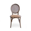 NicBex Farmhouse Rattan Dining Chairs Set of 2,Mid-Century Kitchen Chairs,Armless Accent Chairs for Dining Room,Living Room - 4 of 4