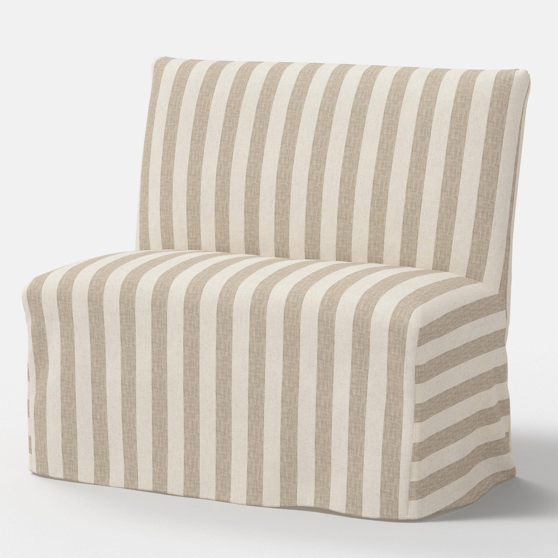 38" Jean Slipcovered Dining Banquette Malcolm Stripe Brown - Threshold™