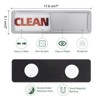 Unique Bargains Clean Dirty Sign Kitchen Non-Scratch Dishwasher Magnets - 2 of 4