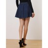 INSPIRE CHIC Women's Vintage Summer High Waist with Belt A-Line Mini Jean Skirts - 4 of 4