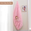 Itopfox Stuffed Animal Bean Bag Cover, Fluffy Plush Washable Chair with Side Pocket & Anti-Slip Bottom for Adults Kids Teens - 3 of 4