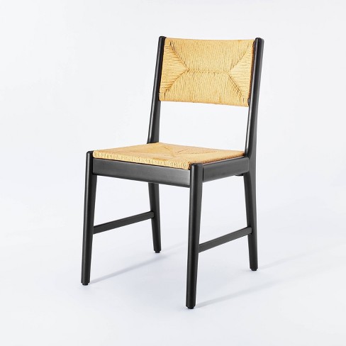 Sunnyvale Woven Dining Chair Black, Woven Seat Dining Chair Black