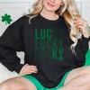 Simply Sage Market Women's Graphic Sweatshirt Lucky Stacked Distressed - 2 of 3